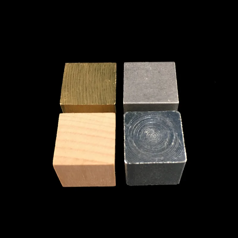 кубическая группа размером 2 см, медь, железо, алюминий, дерево, оборудование для физических экспериментов, одинаковый объем и разное качество плотности Изображение 3 