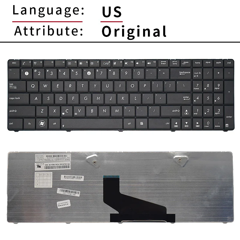 новинка для ASUS X54 X53B X53U K53T K73KT V118502AS1 MP-10A73SU-6983 SG-47600-XAA SN7114 PK130K31A05 русская клавиатура для ноутбука Изображение 3 