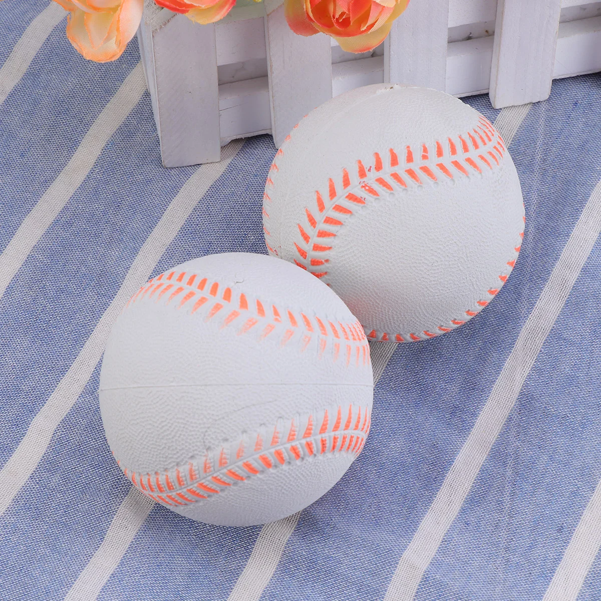 тренировочный бейсбольный резиновый мяч для отскока, 5 шт., Официальный размер и вес, одобренный для тренировок начинающих спортсменов. Изображение 3 